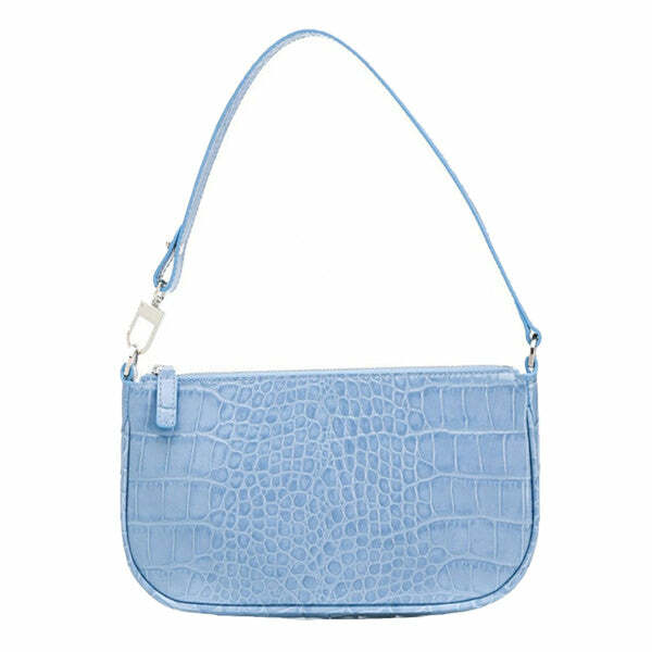 Baby Blue Baguette Bag - Y2K Fashion Essential for Coquette Aesthetic