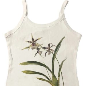 Botanical Bloom Tank Top - Y2K Fashion Cute Top for Coquette & Grunge Aesthetic