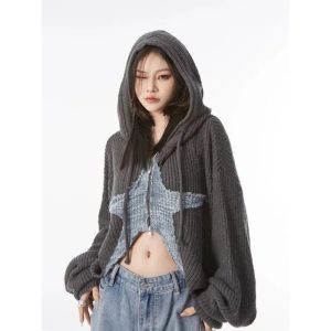 Celestial Shadow Hoodie: Y2K Aesthetic, Grunge & Coquette Fashion Essential