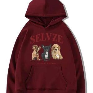 Fall Cute Puppy Graphic Hoodie - Y2K Aesthetic, Coquette & Grunge Vibes