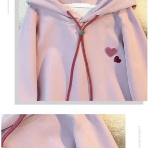 Fall Sweetheart Charm Hoodie - Y2K Aesthetic, Cute Tops & Grunge Vibes