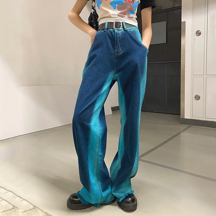 Hit The Charts Wide Jeans - Y2K Fashion, Grunge Aesthetic, Cute Tops