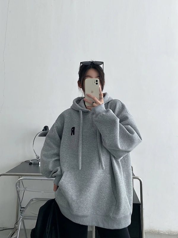 Minimalist Pastel Hoodie - Y2K Fashion Essential for Coquette Aesthetic