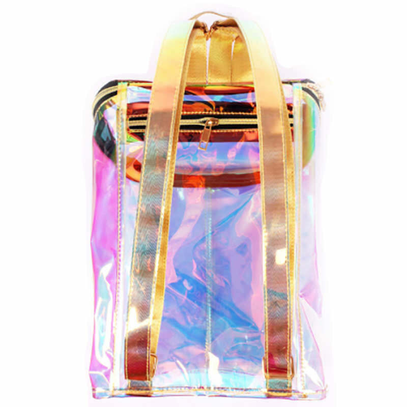 Outta Space Hologram Backpack - Y2K Aesthetic Bag for Trendy Looks