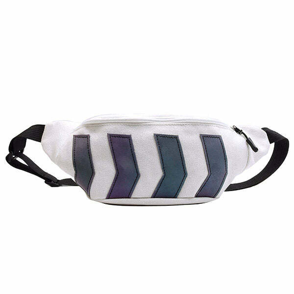 Reflective Fanny Pack: Y2K Aesthetic Accessory for Trendy Outfits