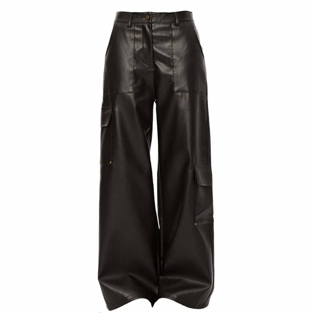 Rock The Scen Y2K Leather Trousers for Grunge & Coquette Aesthetic