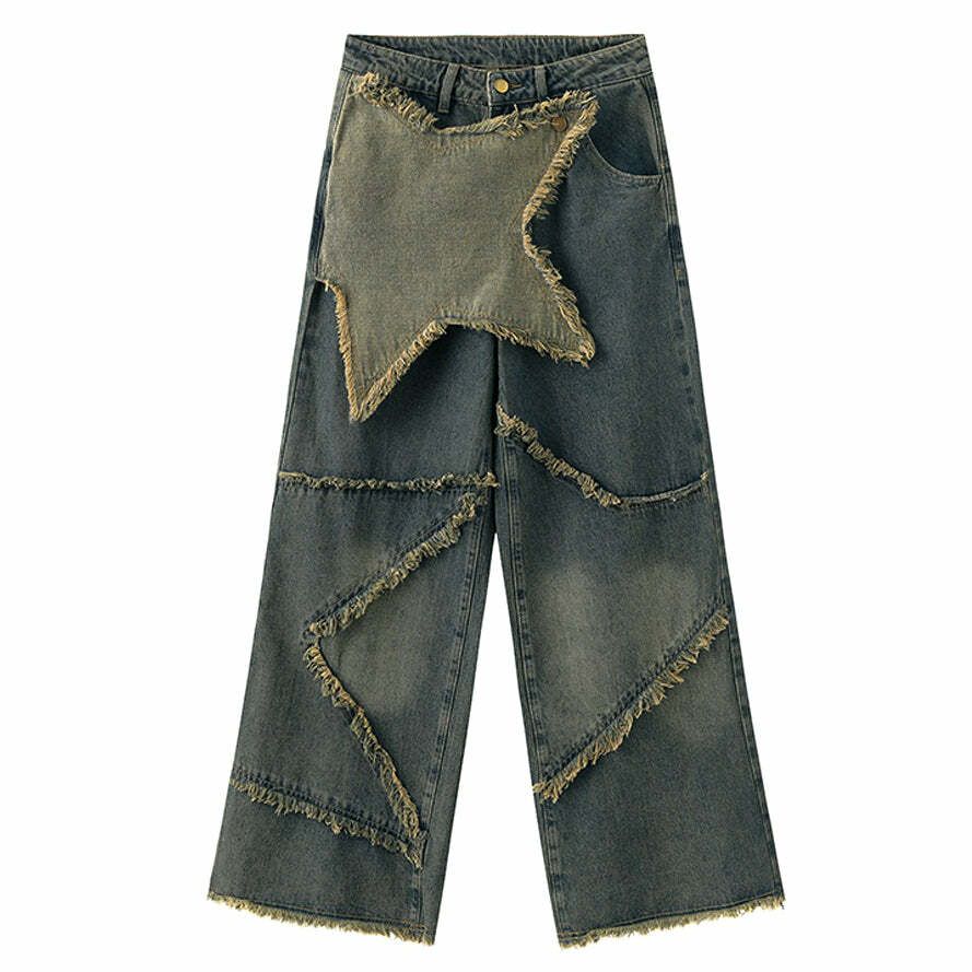 Rock The Scene Y2K Baggy Jeans - Grunge Aesthetic & Cute Tops Ready!