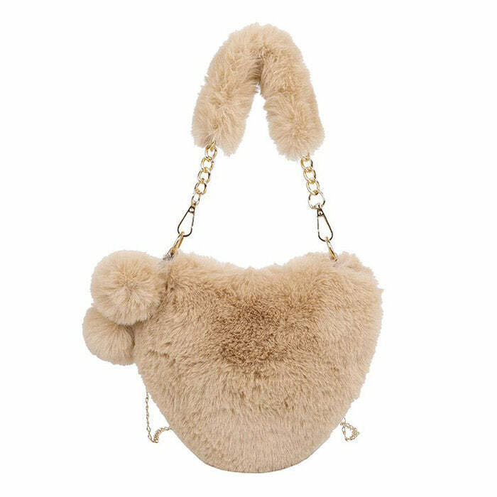 Softie Heart Bag: Y2K Aesthetic Accessory for Coquette & Grunge Styles