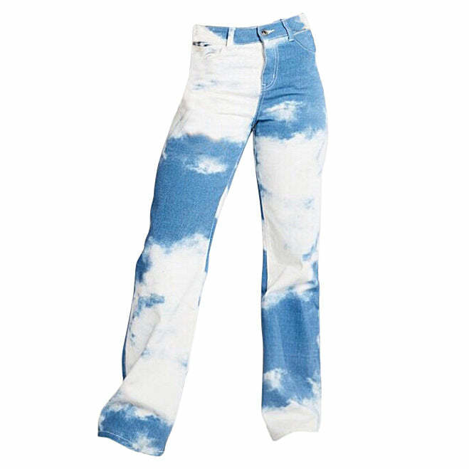 Trendy Tie Dye Wide Pants for Y2K Fashion & Aesthetic Outfits