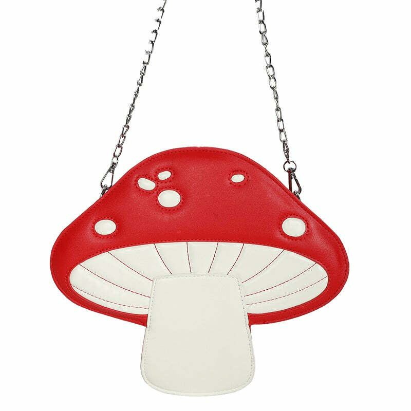 Trendy Y2K Mushroom Bag: Perfect for Coquette & Grunge Aesthetic Outfits