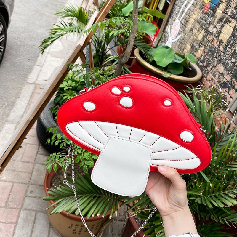 Trendy Y2K Mushroom Bag: Perfect for Coquette & Grunge Aesthetic Outfits