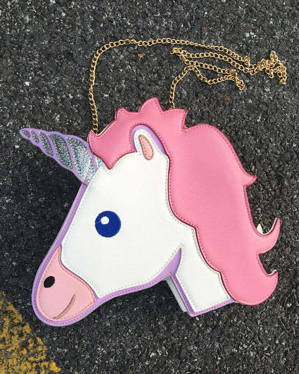 Unicorn Bag: Y2K Aesthetic Accessory for Cute Pastel Goth & Grunge Outfits