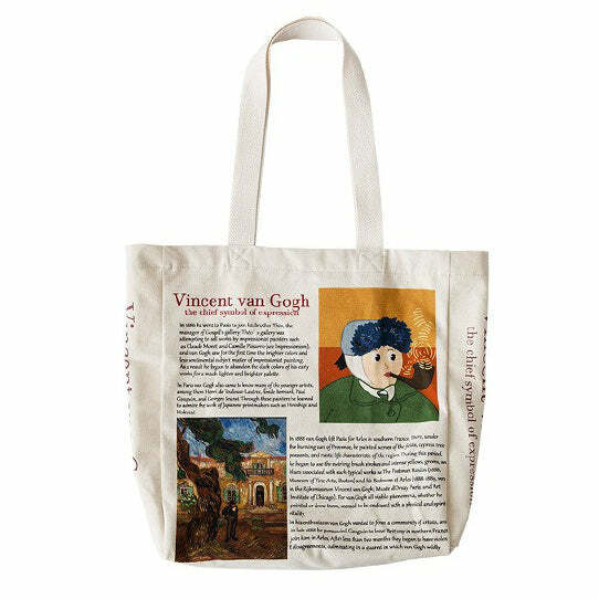 Van Gogh-Inspired Y2K Bag: Aesthetic Streetwear for Coquette & Grunge