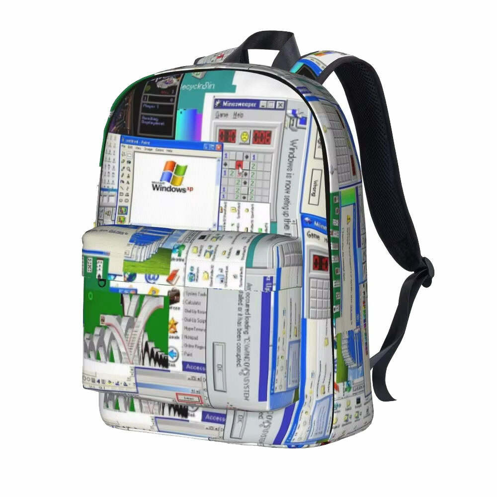 Windows XP Aesthetic Backpack: Y2K Fashion, Cute Tops & Grunge Vibes