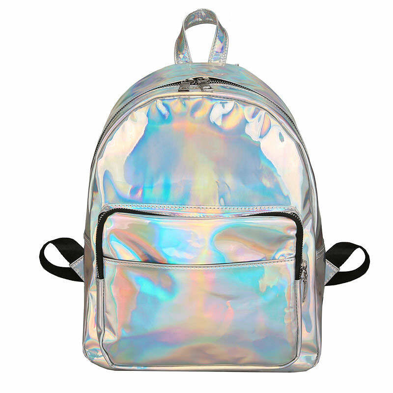 Y2K Aesthetic Holo Mini Backpack for Trendy Coquette & Grunge Outfits