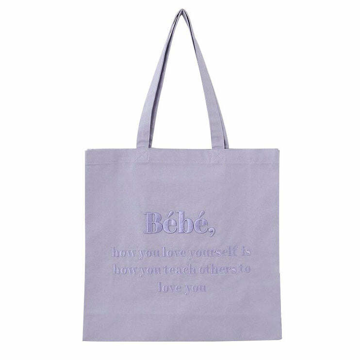 Y2K Aesthetic Soft Girl Tote Bag - Cute Pastel Goth & Grunge Style