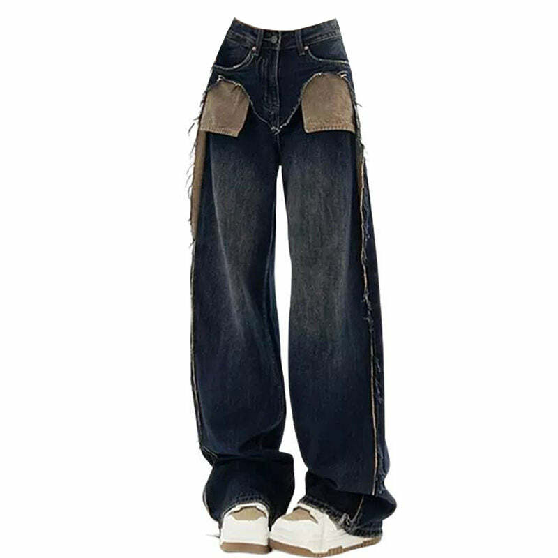 Y2K Fashion Canyon Town Cowboy Jeans: Grunge Aesthetic & Cute Tops