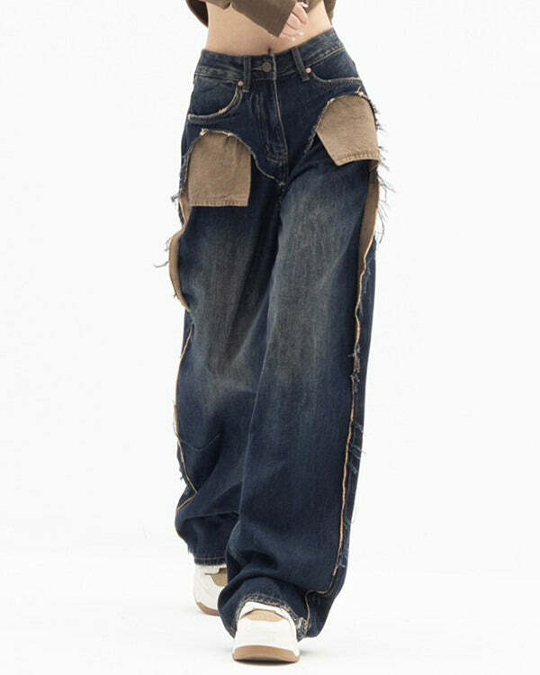 Y2K Fashion Canyon Town Cowboy Jeans: Grunge Aesthetic & Cute Tops