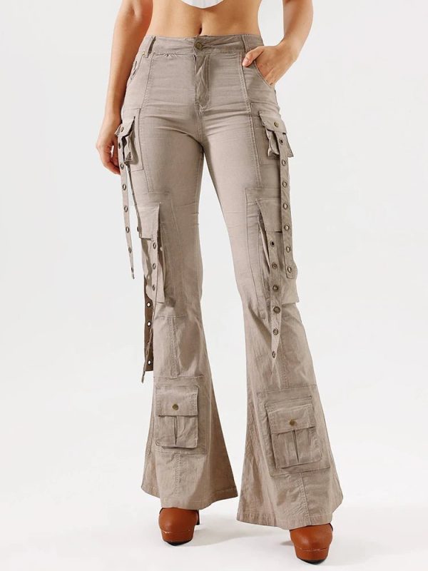 Y2K Fashion Hybrid Harness Split Jeans for Grunge & Coquette Aesthetic