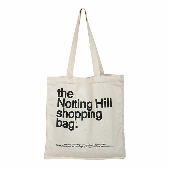 Y2K Fashion Notting Hill Shopping Bag: Cute Aesthetic & Grunge Vibes