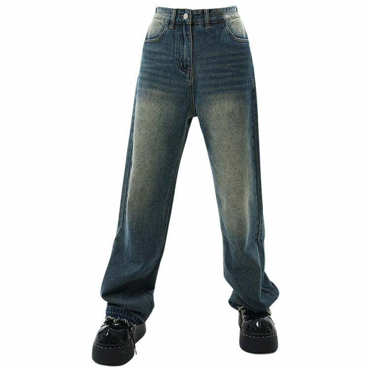 Y2K Fashion Wash Me Out Wide Leg Jeans for Grunge & Coquette Aesthetic