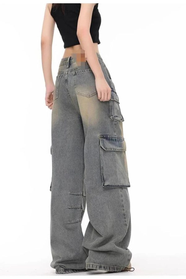 Y2K Urban Explorer Cargo Skirt: Grunge & Coquette Aesthetic Outfit