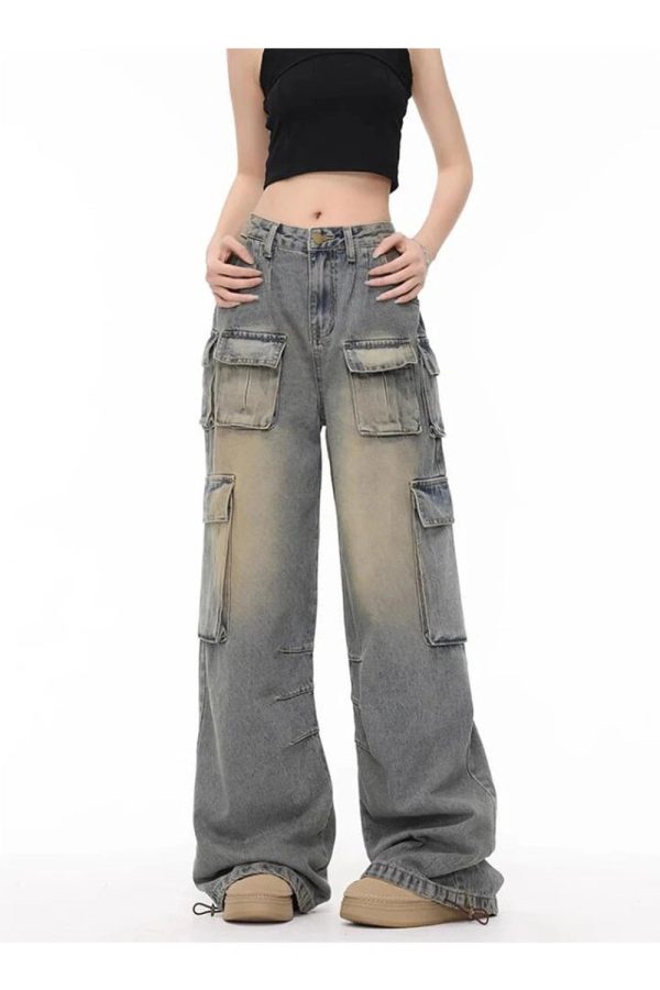 Y2K Urban Explorer Cargo Skirt: Grunge & Coquette Aesthetic Outfit