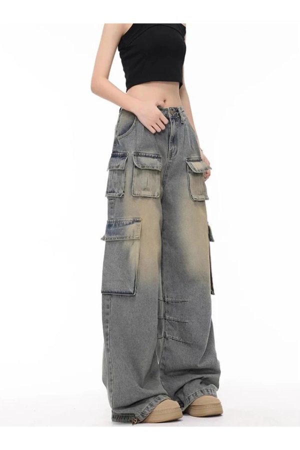 Y2K Urban Explorer Cargo Skirt: Grunge & Coquette Aesthetic Outfit