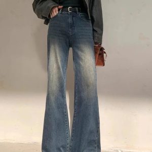 Y2K Vintage Horizon Flare Jeans - Grunge & Coquette Aesthetic Style