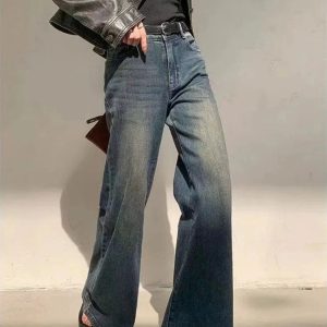 Y2K Vintage Horizon Flare Jeans - Grunge & Coquette Aesthetic Style